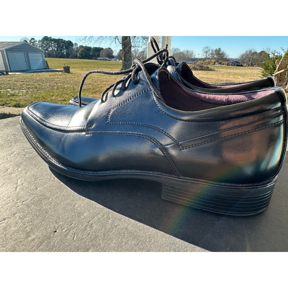 Freeman Colten Men's Black Bicycle Toe Oxford Dress Shoes‎ 12W 1660 1318